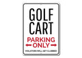Golf Cart Parking Sign