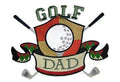 Embroidered Gift[Golf Dad] Embroidered Iron on/Sew patch [7.8" X