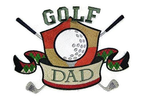Embroidered Gift[Golf Dad] Embroidered Iron on/Sew patch [7.8" X