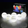 Crestgolf 6pcs / Pack Flashing Golf Ball Night Glow Flash Light Glow