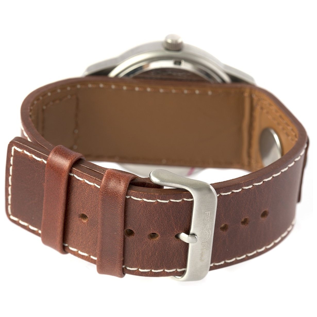 Field & Stream Men's Golf Ball Marker Stainless Steel Brown Leather