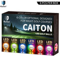 Caiton Night Glow Golf Balls – Set of 6 High-Visibility,