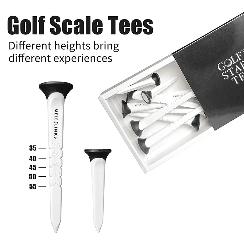 12pcs/box Golf Scale Tees Durable Plastic Golf Tees Designed to