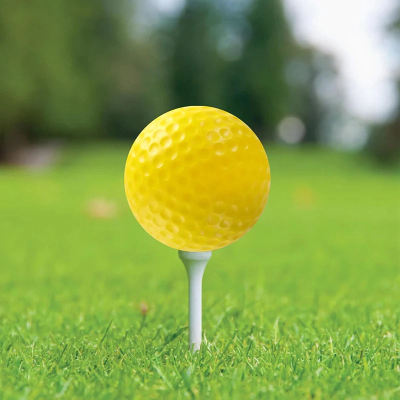 2~10pcs Golf Balls Yellow PU Foam Sponge Elastic Indoor Outdoor