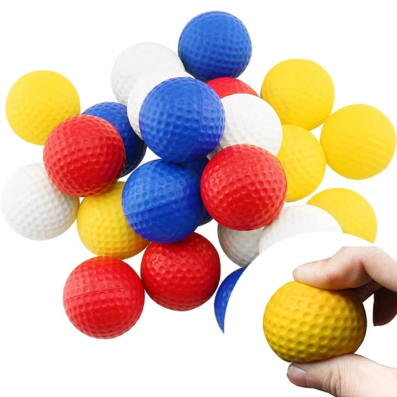 10pcs PU Foam Solid Sponge Soft Indoor Golf Practice Ball 4.2cm