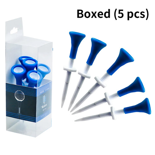 Caiton 5pcs Premium 85mm Plastic Golf Tees, Adjustable 22mm Range,