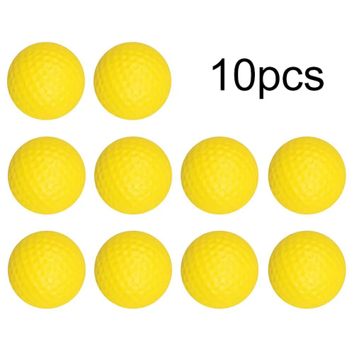 2~10pcs Golf Balls Yellow PU Foam Sponge Elastic Indoor Outdoor
