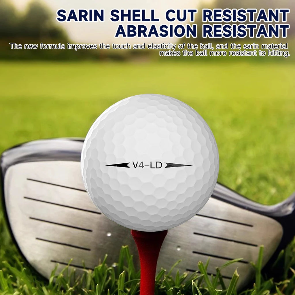 Caiton Pro Golf Balls - 4 Layers, DuPont Surlyn, Adds 30 Yards,