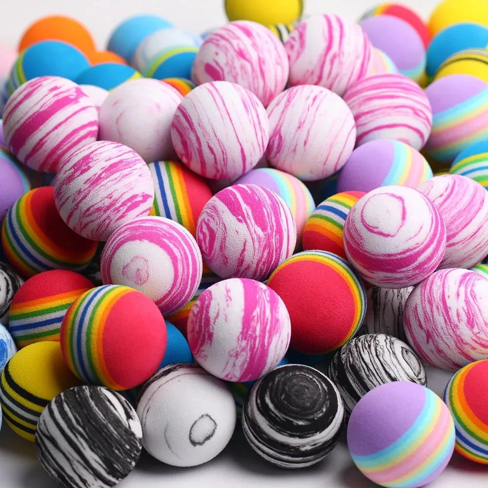 New 10pcs/lot Golf Sponge Soft Rainbow Balls Golf Swing Training Balls