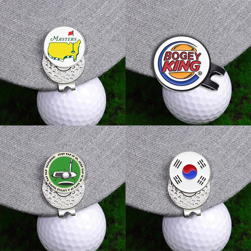 Bogey Ball King Creative Golf Hat Clips Magnetic Golf Ball Marker Cap