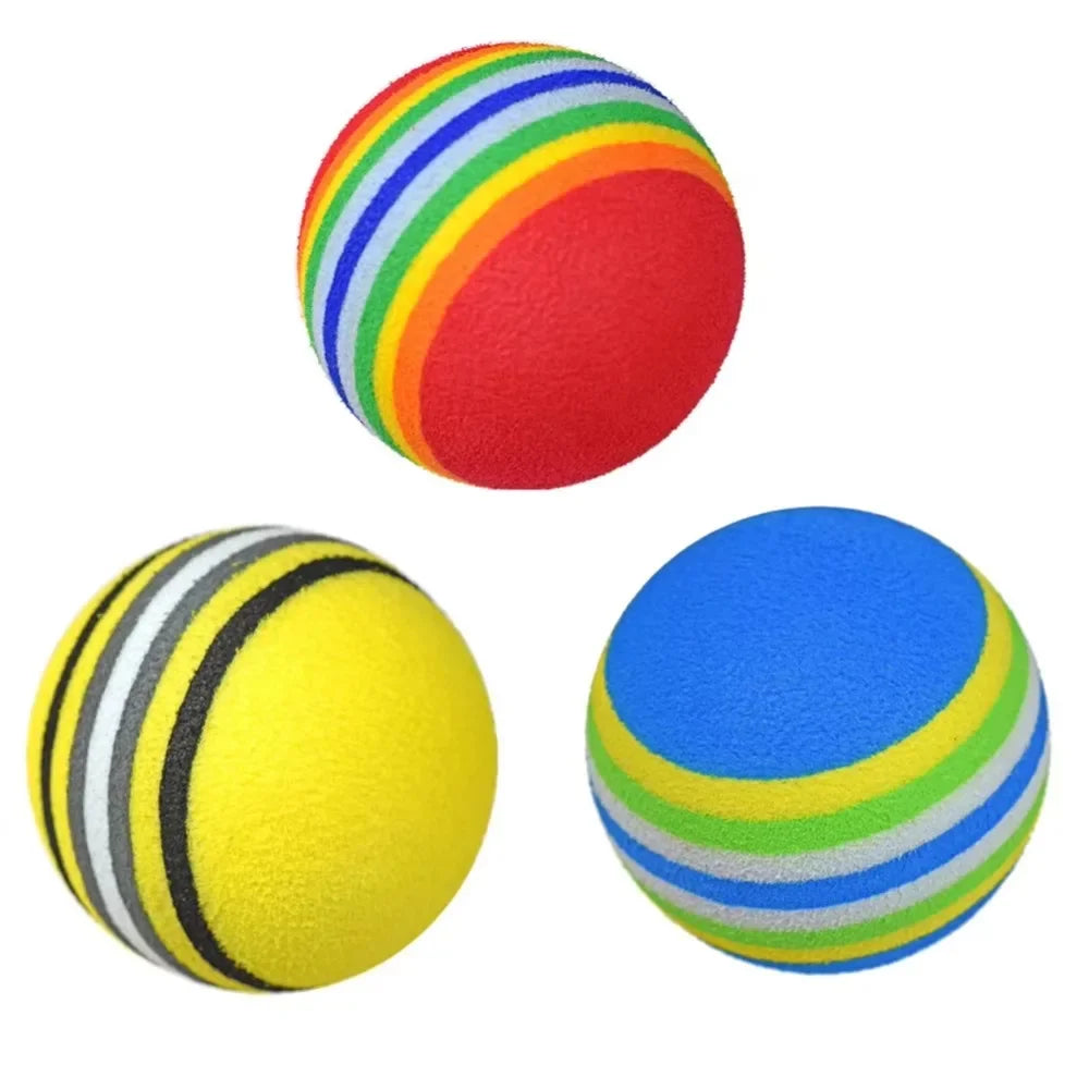 New 10pcs/lot Golf Sponge Soft Rainbow Balls Golf Swing Training Balls
