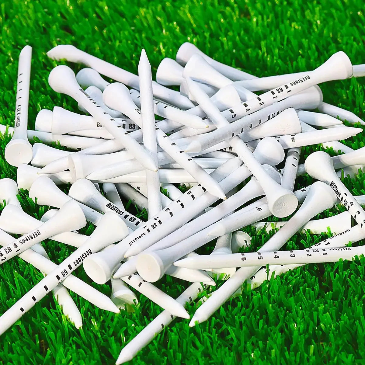 50pcs Durable Wooden Golf Seats Stabilizes Ball On The Course to