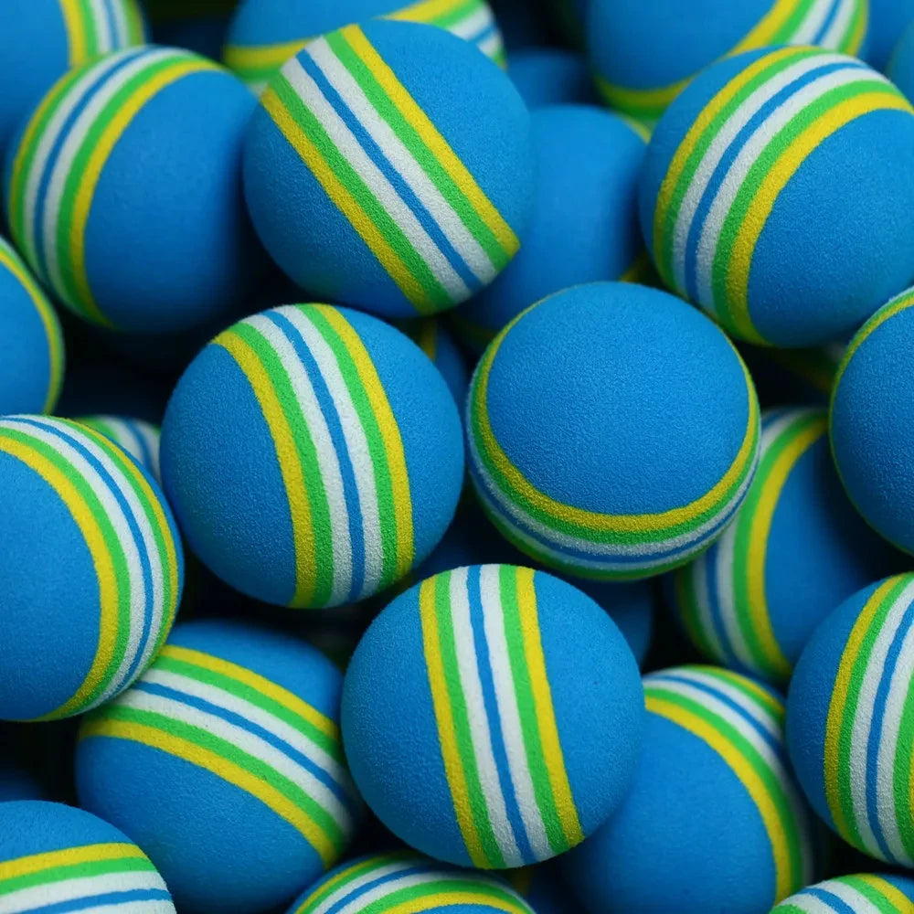 New 10pcs/lot Golf Sponge Soft Rainbow Balls Golf Swing Training Balls