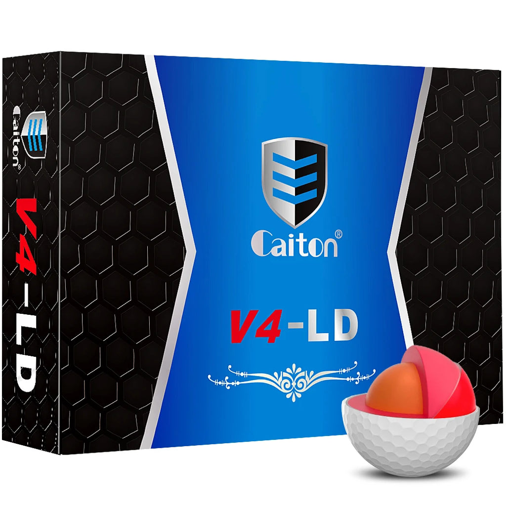 Caiton Pro Golf Balls - 4 Layers, DuPont Surlyn, Adds 30 Yards,