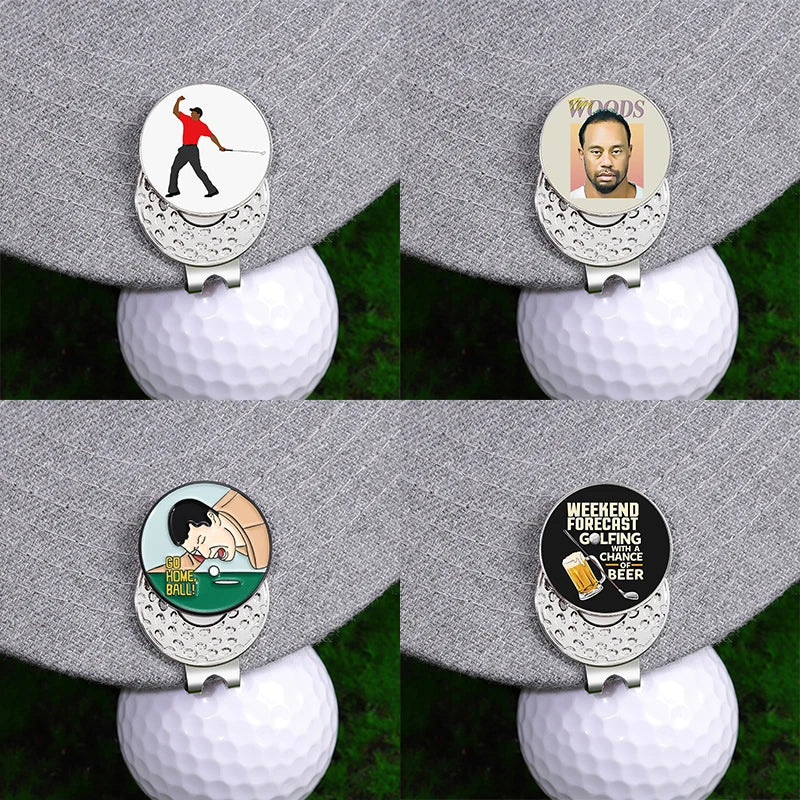 Bogey Ball King Creative Golf Hat Clips Magnetic Golf Ball Marker Cap