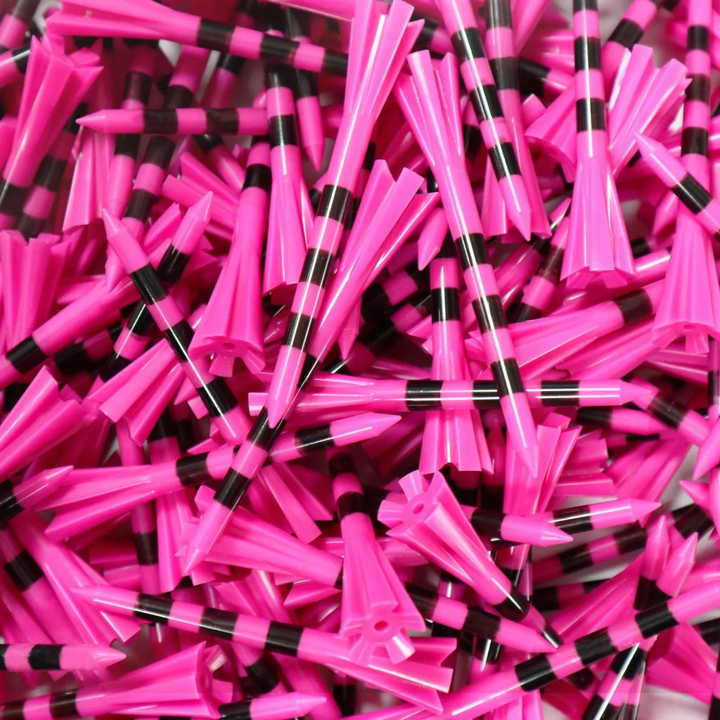 Golf Tees Plastic Unbreakable 5 Prongs Head Tee with Stripe Markers