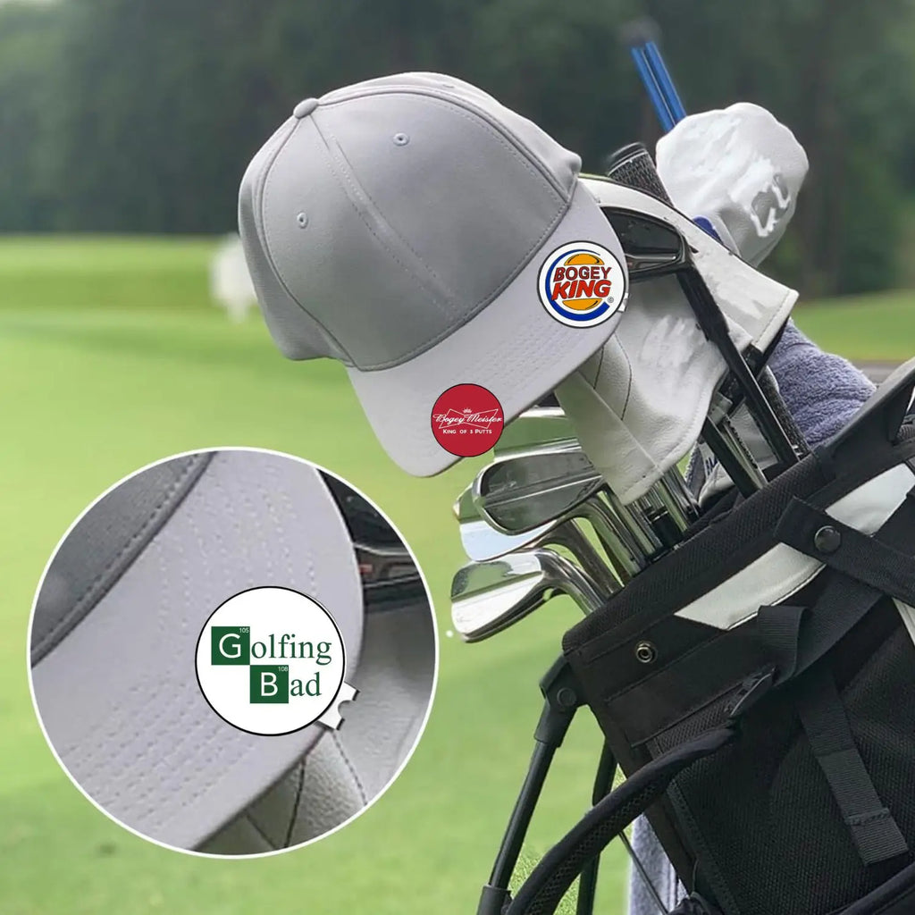 3 counts Premium Golf Ball Marker with a Standard Magnetic Hat Clip,