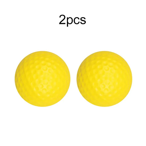 2~10pcs Golf Balls Yellow PU Foam Sponge Elastic Indoor Outdoor