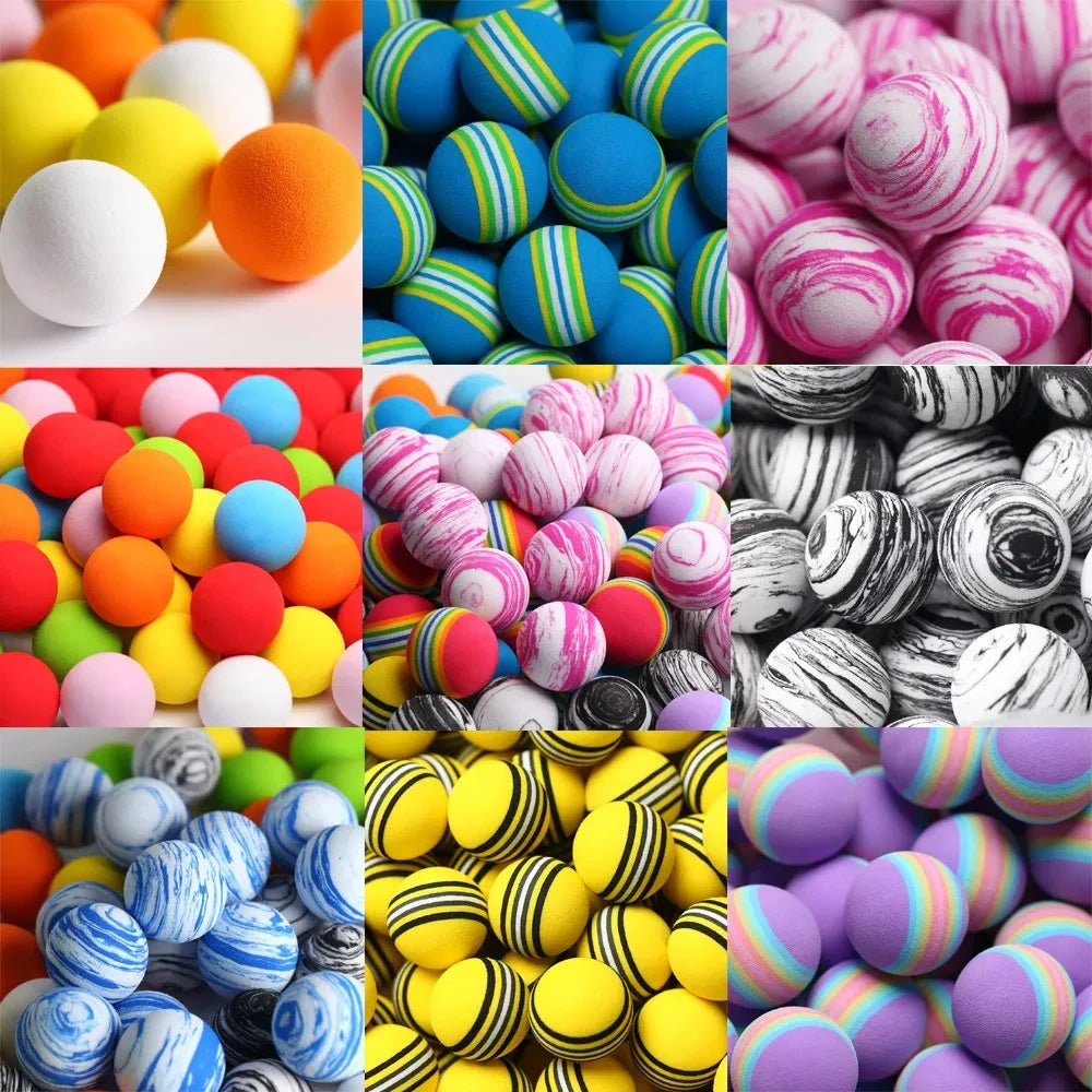 New 10pcs/lot Golf Sponge Soft Rainbow Balls Golf Swing Training Balls
