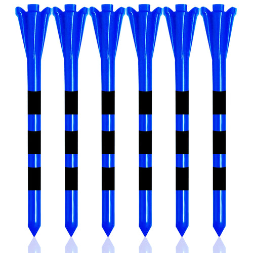 Golf Tees Plastic Unbreakable 5 Prongs Head Tee with Stripe Markers