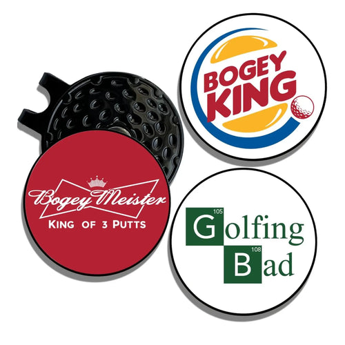 3 counts Premium Golf Ball Marker with a Standard Magnetic Hat Clip,