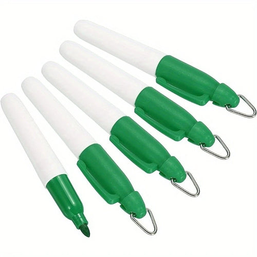 5/10 Pcs Mini Permanent Markers, Golf Ball Marker Pen With Keychain