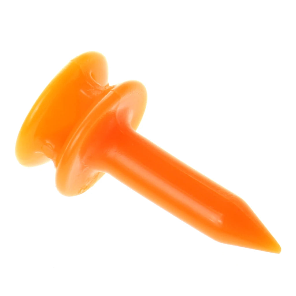 100 Pcs/Pack Professional Golf Tees 25mm 0.98'  Castle Orange Golfer