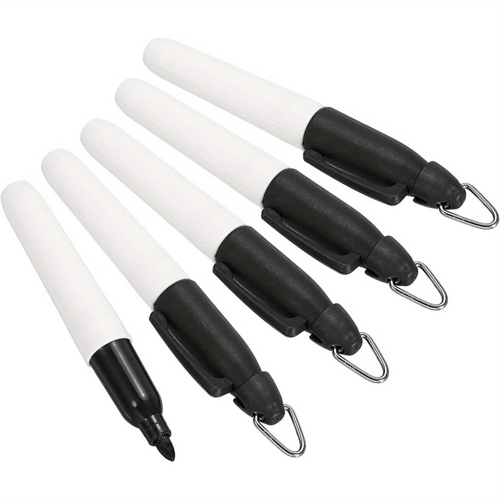 5/10 Pcs Mini Permanent Markers, Golf Ball Marker Pen With Keychain