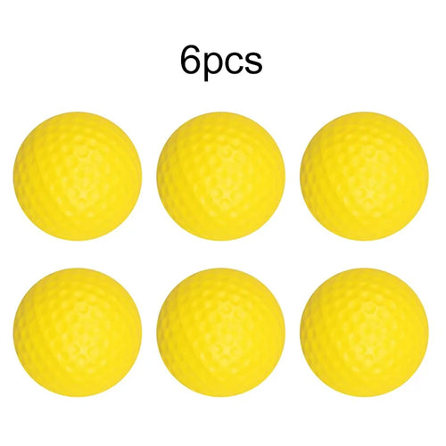 2~10pcs Golf Balls Yellow PU Foam Sponge Elastic Indoor Outdoor