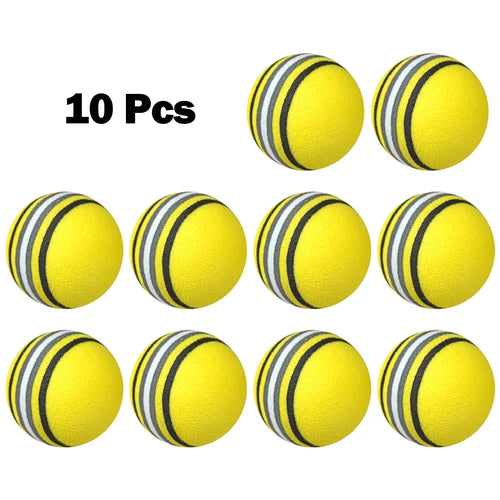 New 10pcs/lot Golf Sponge Soft Rainbow Balls Golf Swing Training Balls