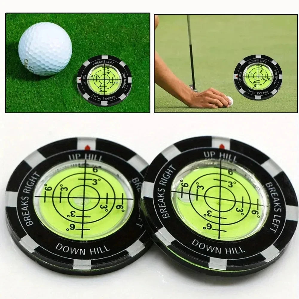 Golf Putt Ball Marker High Precision Round Green Reader Golfing
