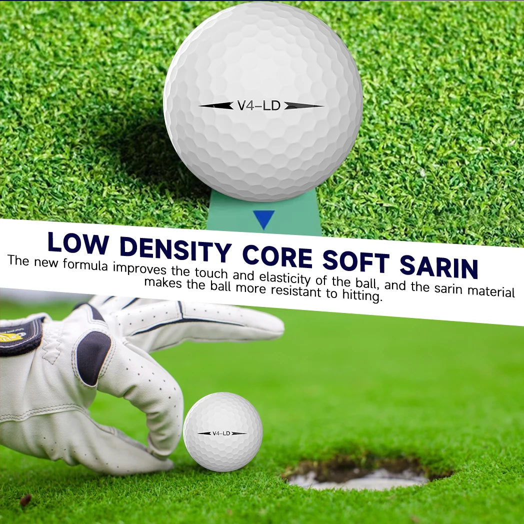 Caiton Pro Golf Balls - 4 Layers, DuPont Surlyn, Adds 30 Yards,
