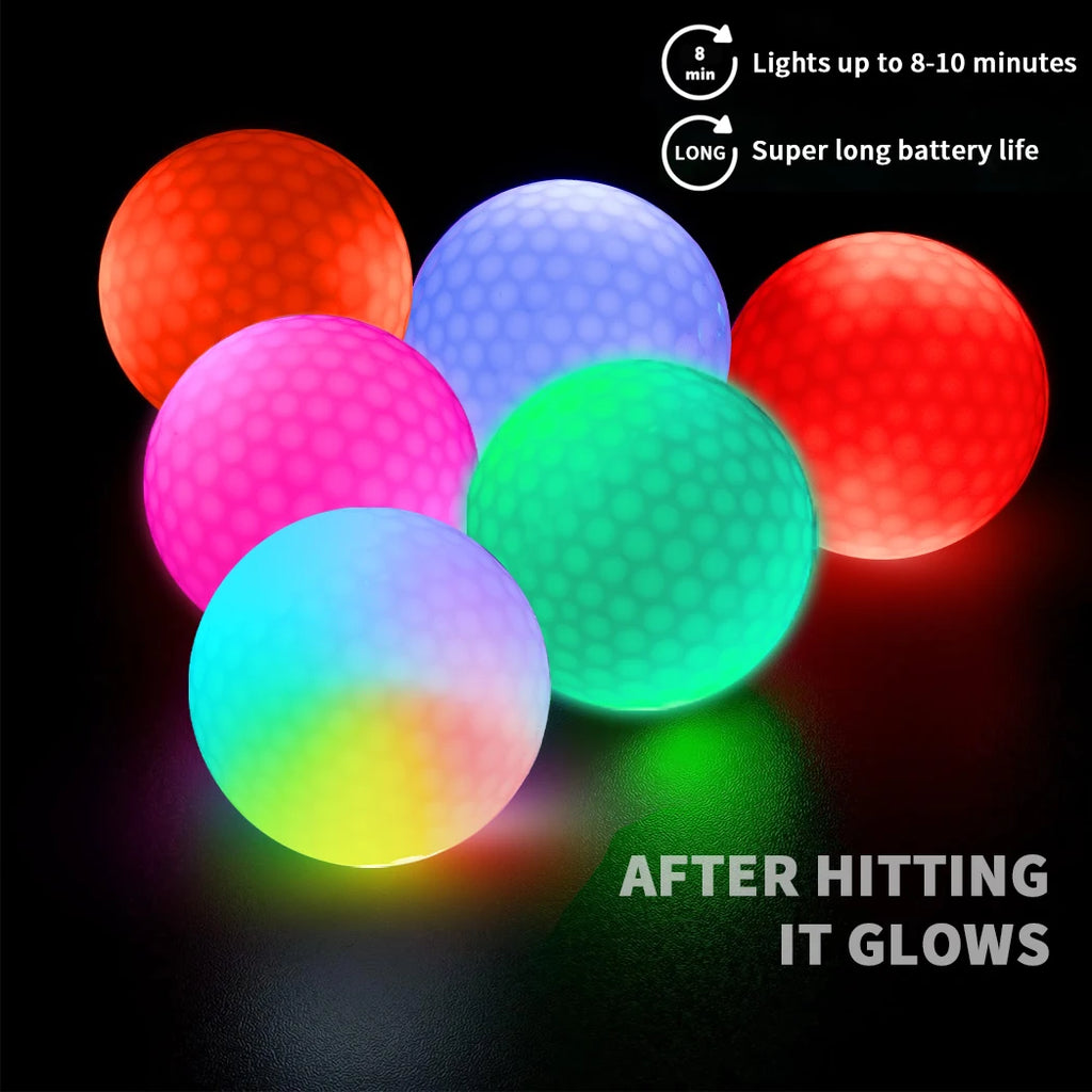Caiton Night Glow Golf Balls – Set of 6 High-Visibility,