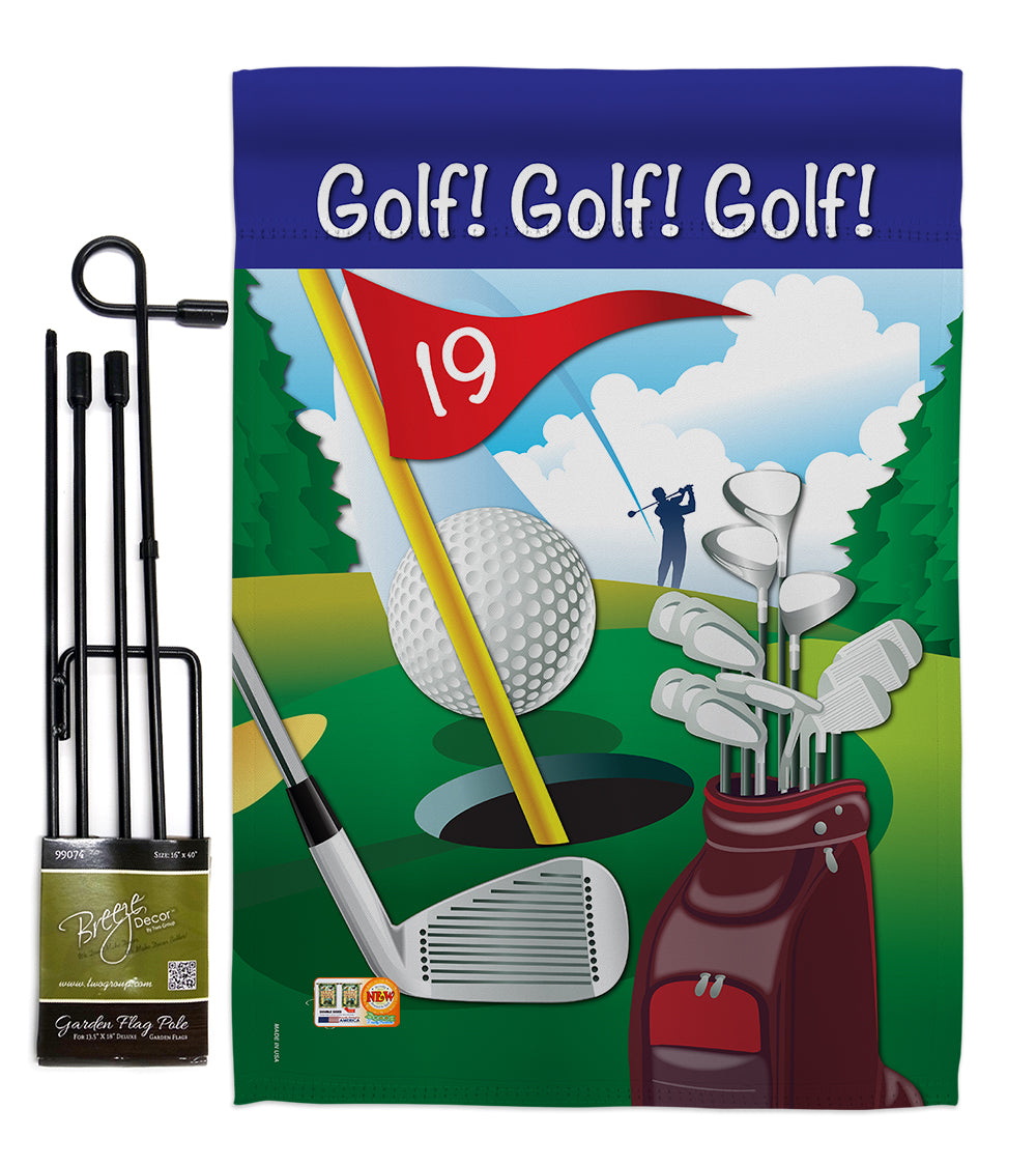 Breeze Decor BD-SP-GS-109043-IP-BO-D-US13-BD 13 x 18.5 in. Golf, G