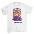 Father and son playing golf t-shirt