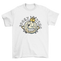 Golf ball with crown cartoon t-shirt