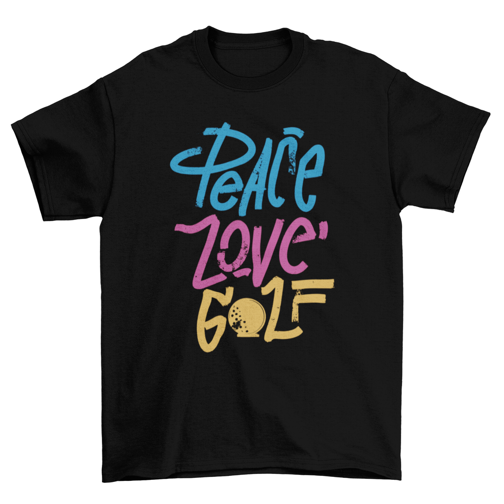Peace love golf t-shirt