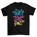 Peace love golf t-shirt