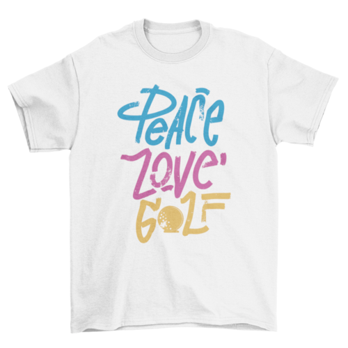 Peace love golf t-shirt