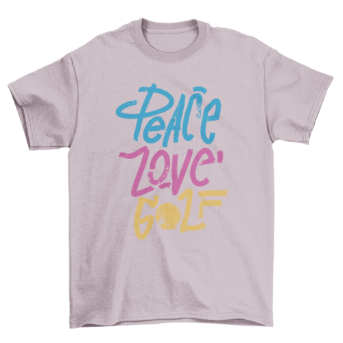 Peace love golf t-shirt