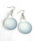 GOLF THEME ACRYLIC EARRING - BALL