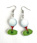 GOLF THEME ACRYLIC EARRING - BALL